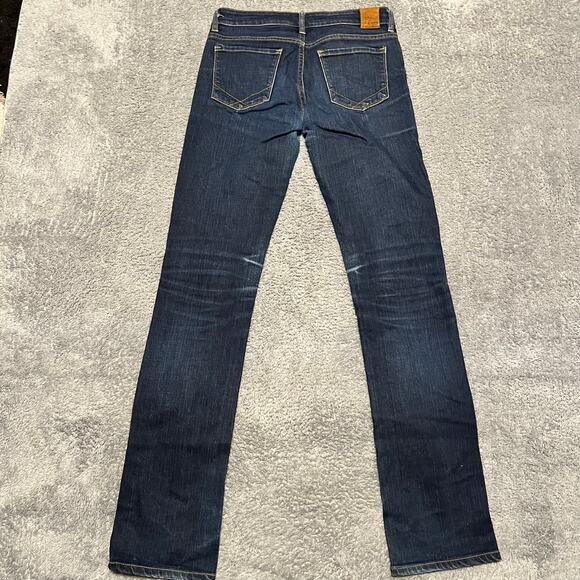 Raleigh Jeans Womens 27 (31x34) Denim Blue Straight Long White Oak Denim ** - Picture 3 of 13